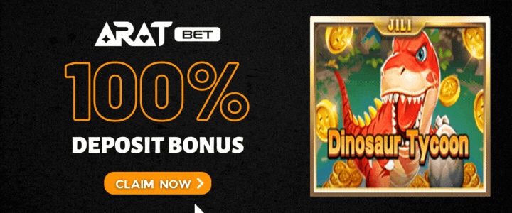Aratbet-100-Deposit-Bonus-Dinosaur-Tycoon-Fishing