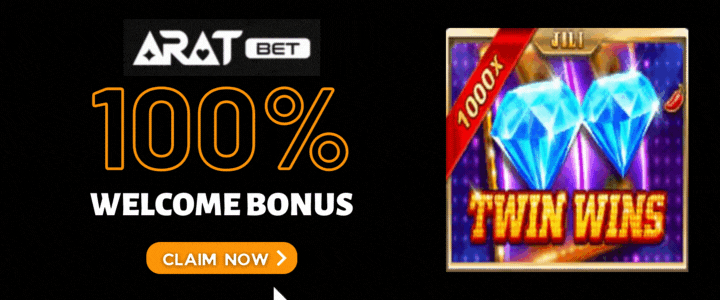 Aratbet 100% Deposit Bonus - Twin Wins Slot