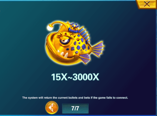 LuckyCola - 5 Dragons Fishing - Paytable 7 - luckycola123.com