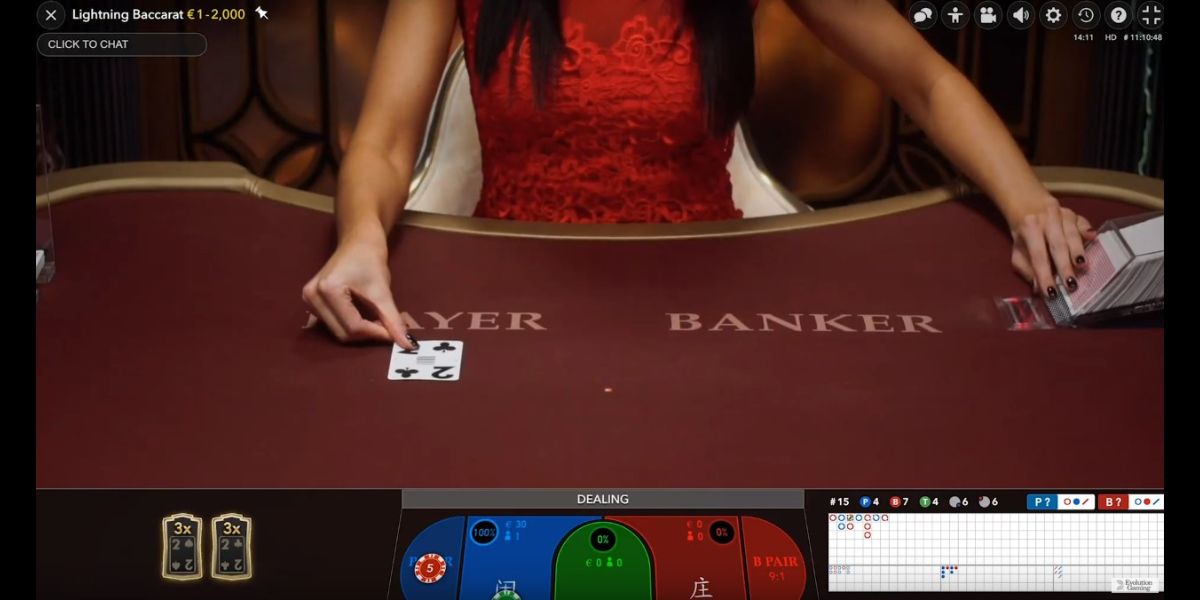 Lightning Baccarat - Gameplay 2 - luckycola123